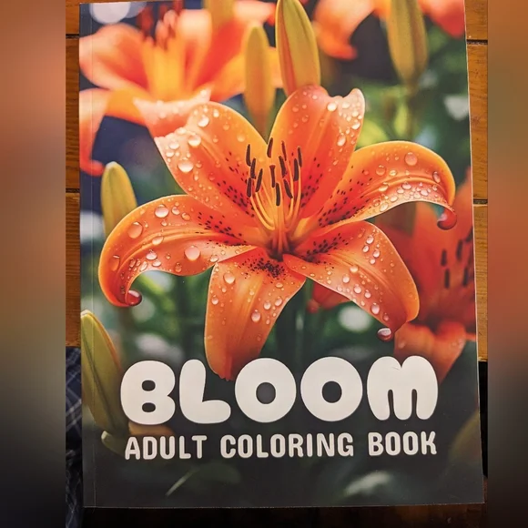 Set of 7 Floral Themed Adult Coloring Books - Picture 6 of 15